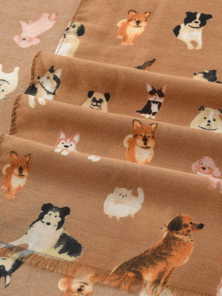 Cute Dog Pattern Scarf