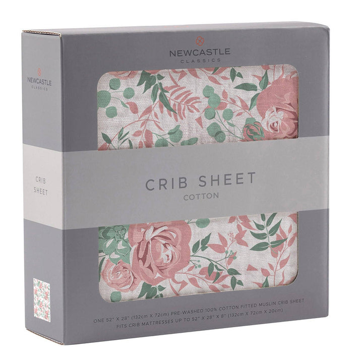 Desert Rose Cotton Muslin Crib Sheet