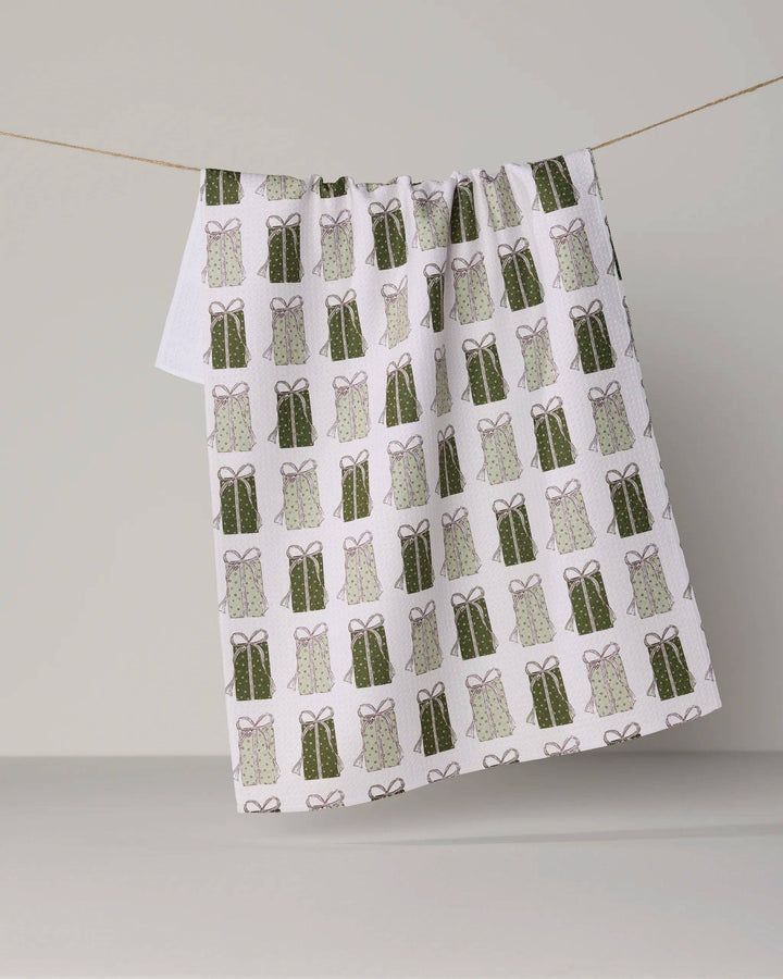 Present Parade Tea Towel by Geometry