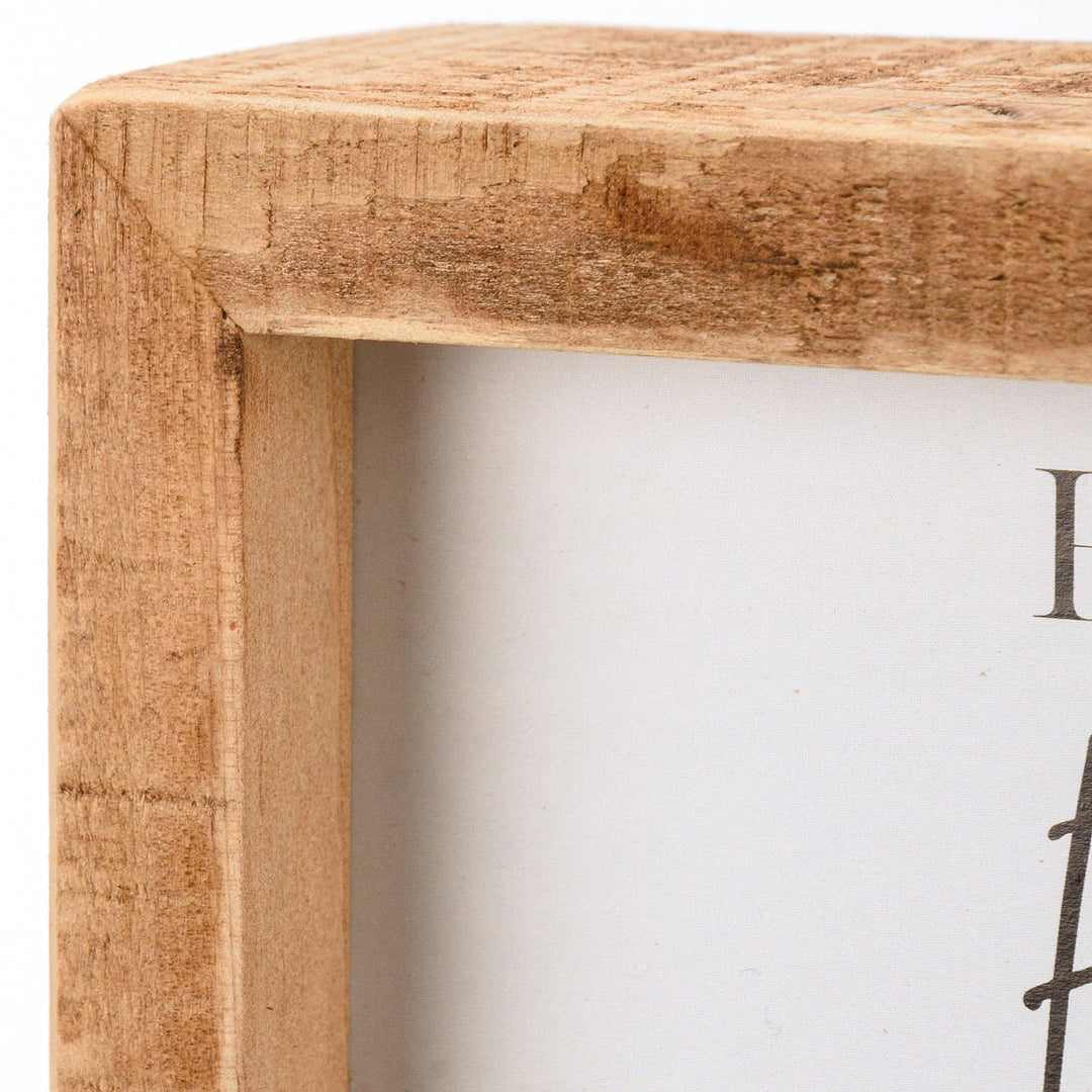 Fiddle Leaf Fig Study Inset Box Sign