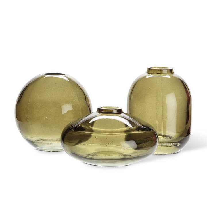 Small Bud Vase-Moss Green-3 Assorted-3"H