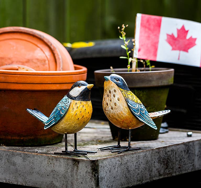 Small Folk Style Bird Sculpture