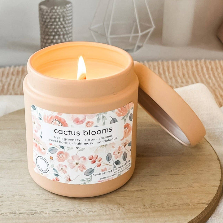 Cactus Blooms Deluxe Candle Tin