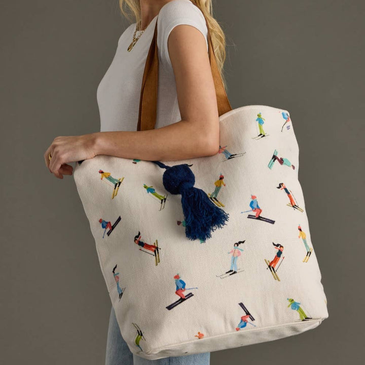 Skiing People Tote