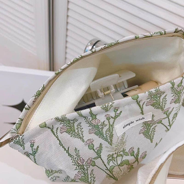 Fresh Floral Travel Cosmetic Bag