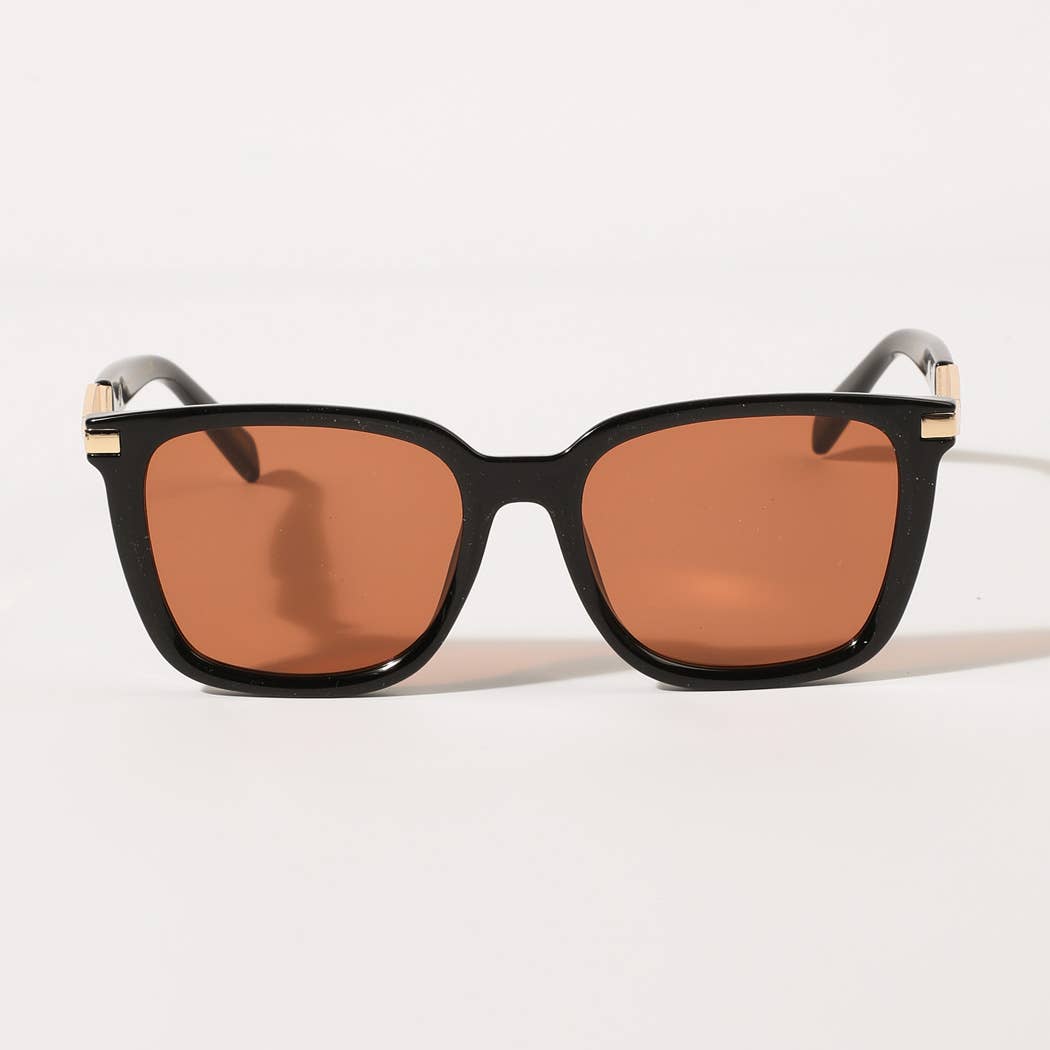 Metal Deco Frame Fashion Sunglasses