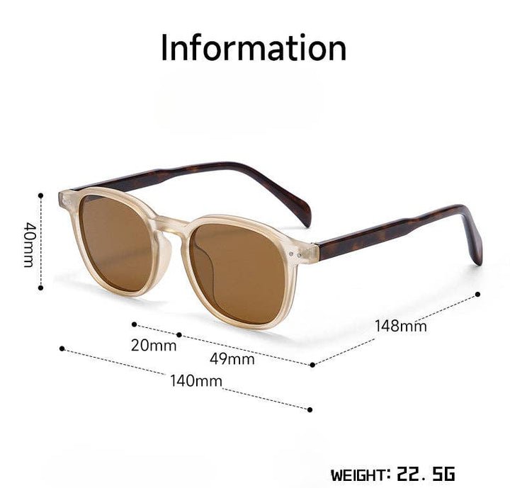 Round Simple Polarized Sunglasses