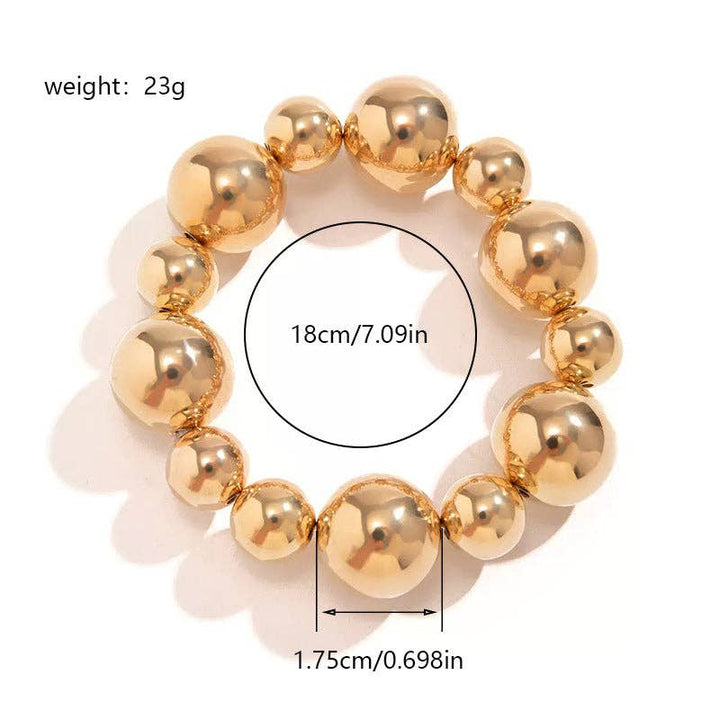 Bold Punk Style Bead Bracelet
