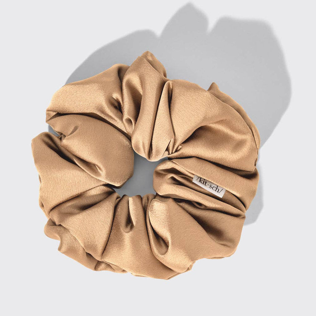 Blush 4 pc Satin Pillow Scrunchies