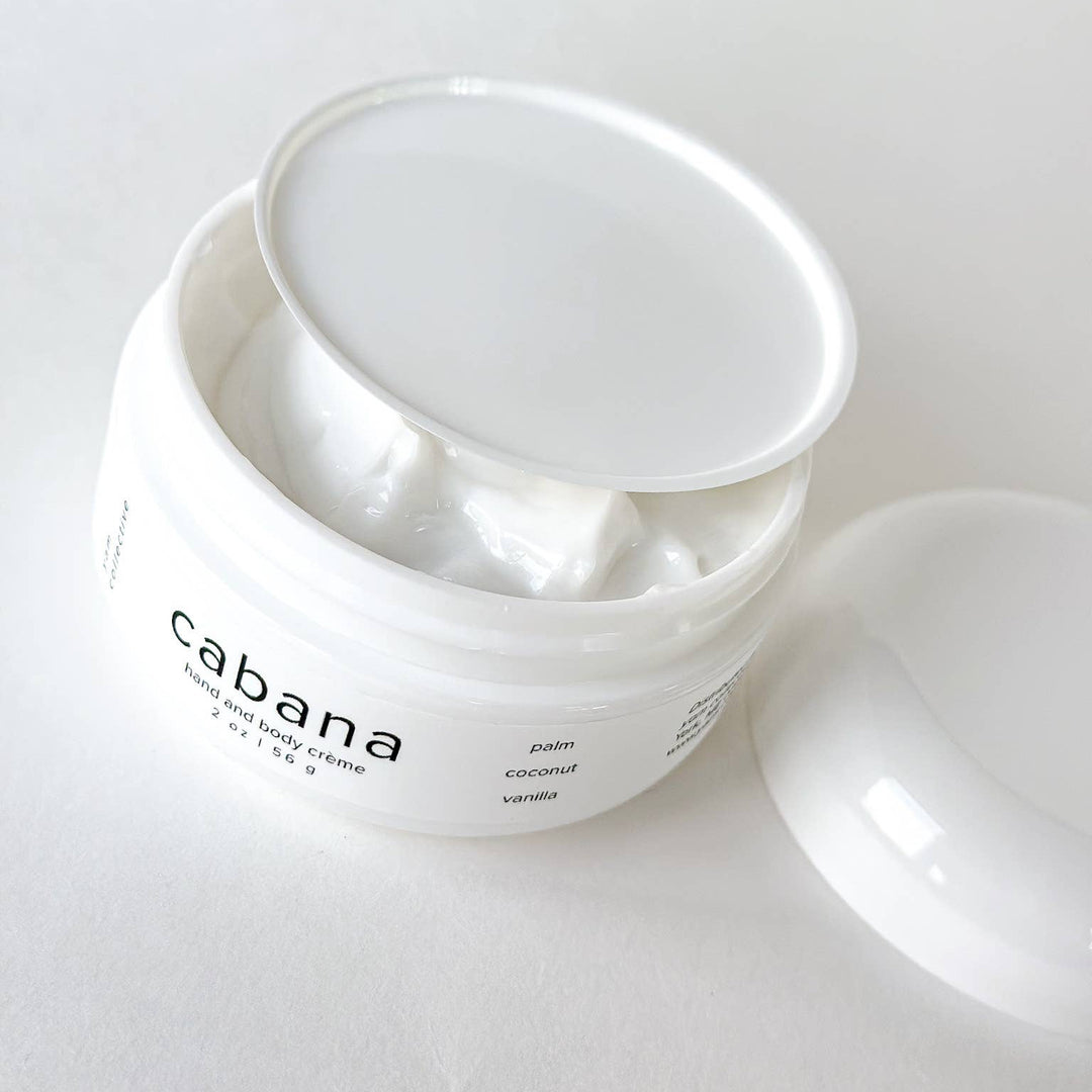 Cabana Hand + Body Creme: Vanilla, Palm, Coconut
