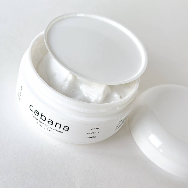 Cabana Hand + Body Creme: Vanilla, Palm, Coconut