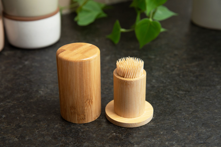 Bamboo Toothpick Holder