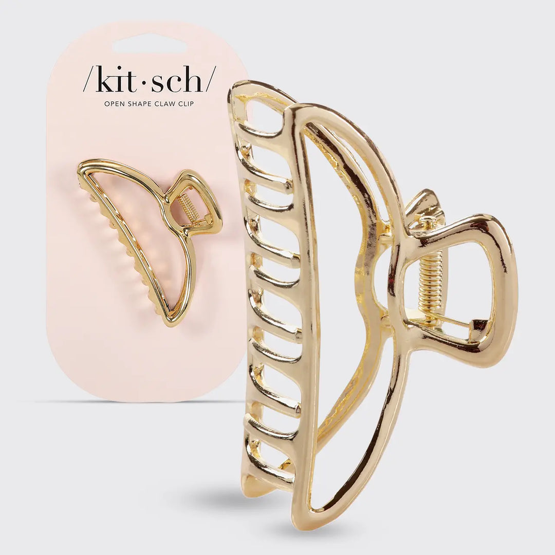 Open Claw Clip- Gold
