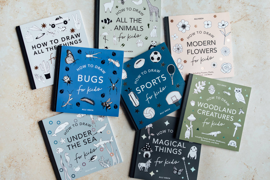 Modern Flowers: A How to Draw Book for Kids