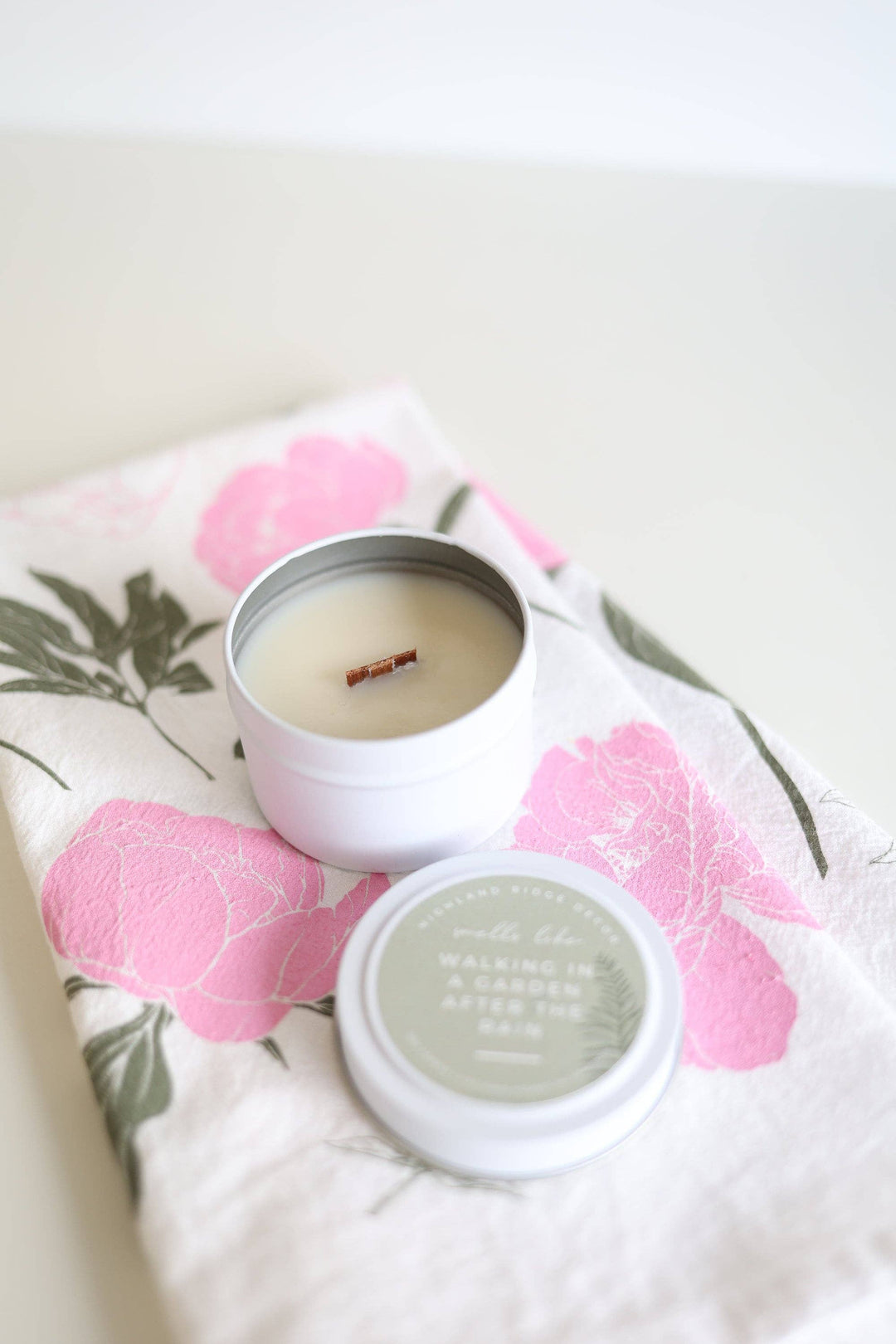 Walking In A Garden After The Rain Candle Tin