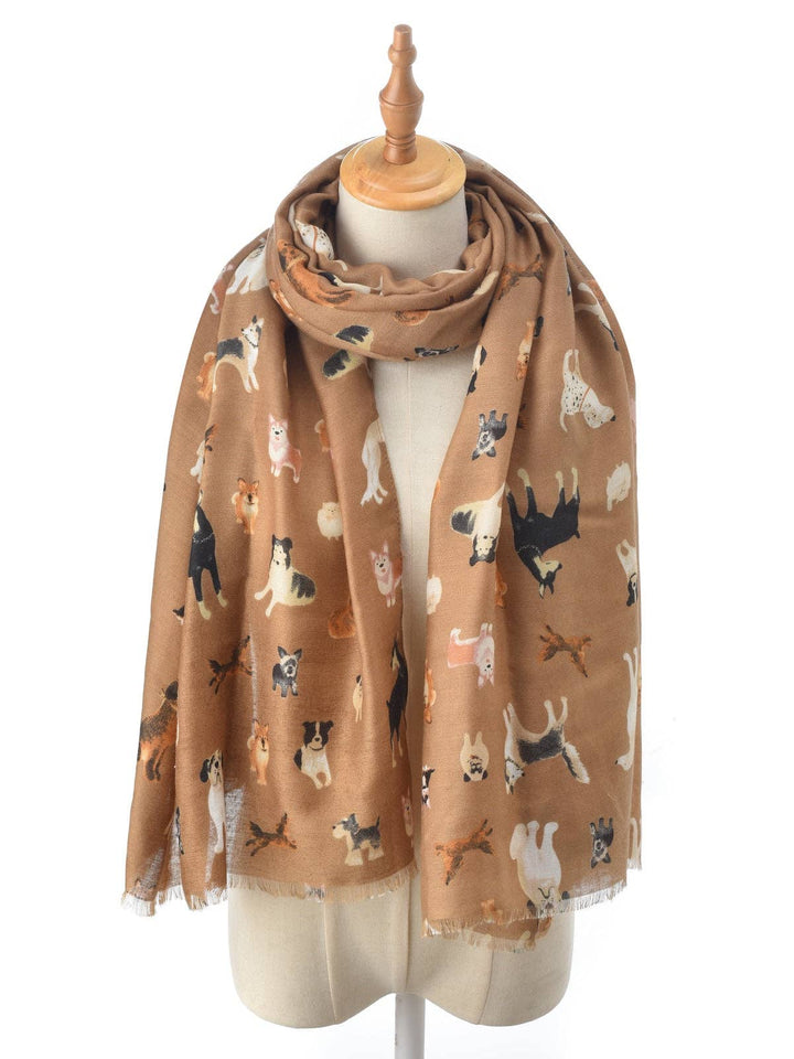 Cute Dog Pattern Scarf