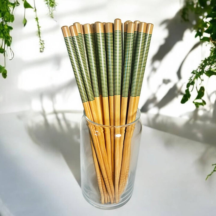 Bamboo Green Chopsticks - Set of 2