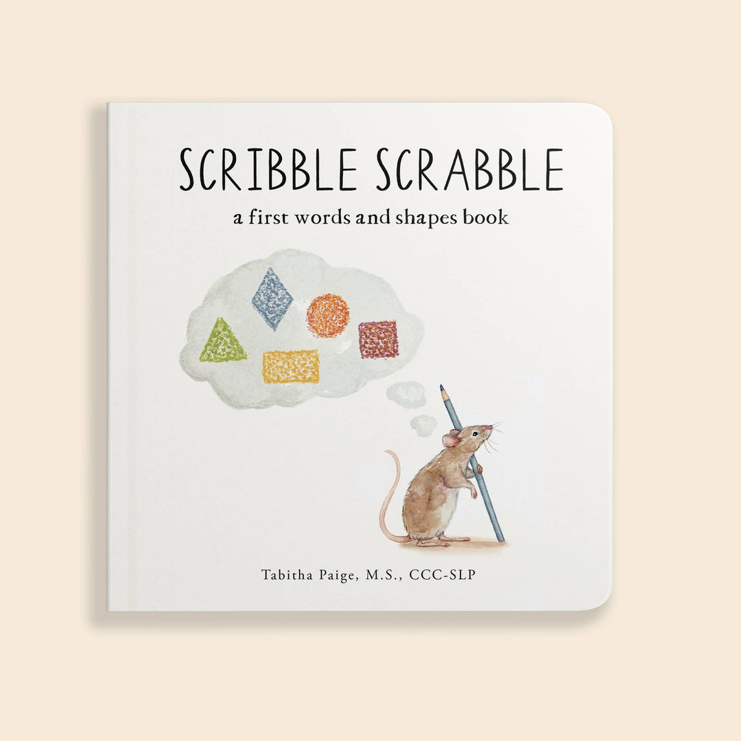 Scribble Scrabble: A Board Book of First Words
