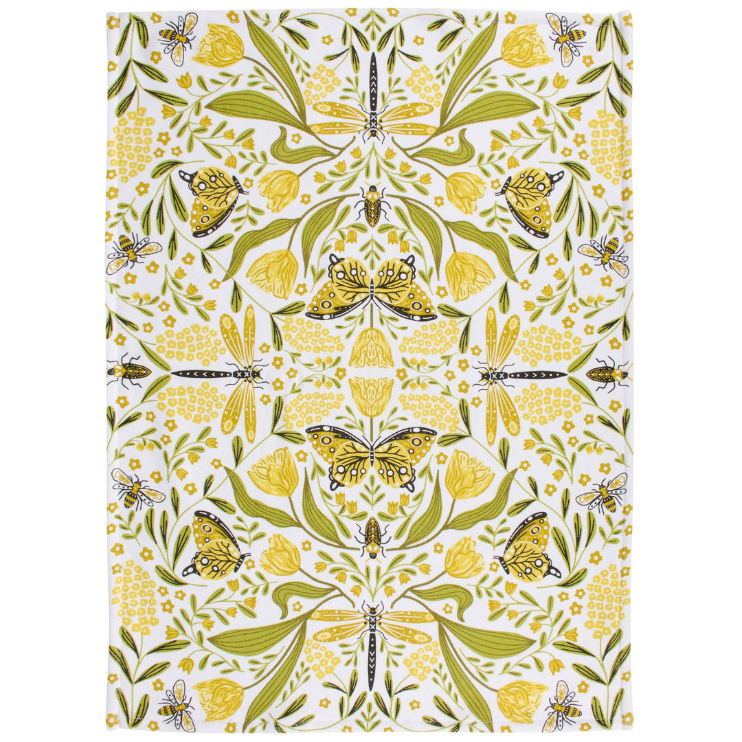 Golden Dragonfly Kitchen Towel