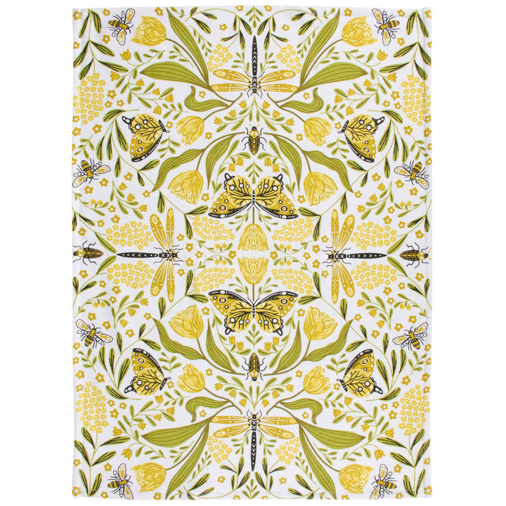 Golden Dragonfly Kitchen Towel