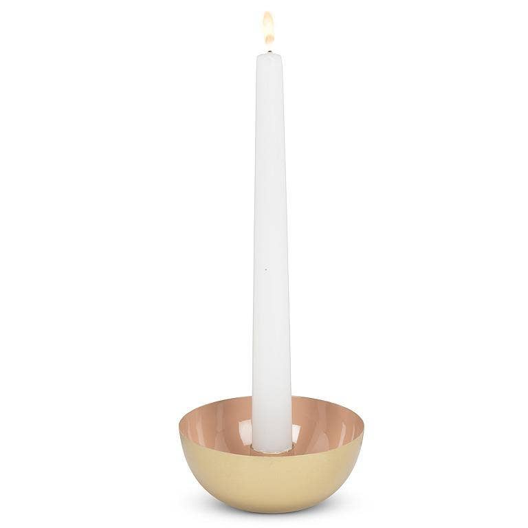 Taupe Enamel Pipe Taper Holder