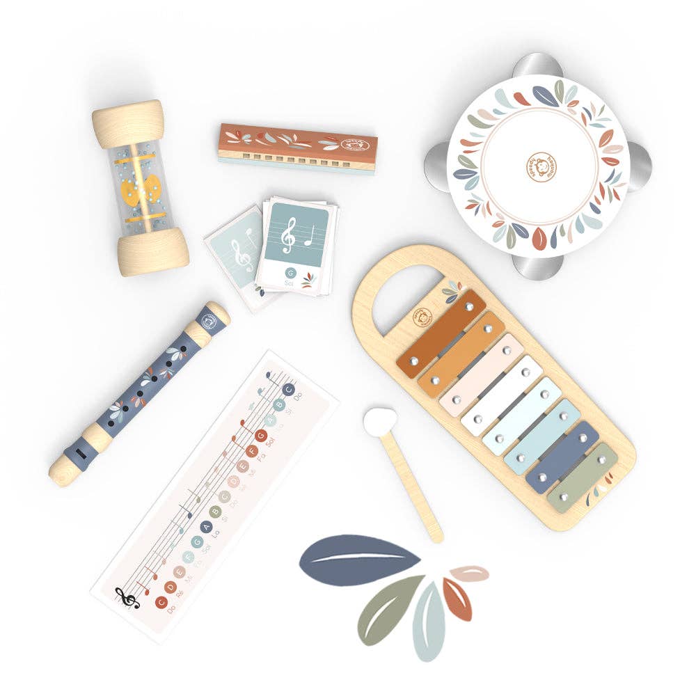 Musical Set 5 Instruments in Travel Suitcase