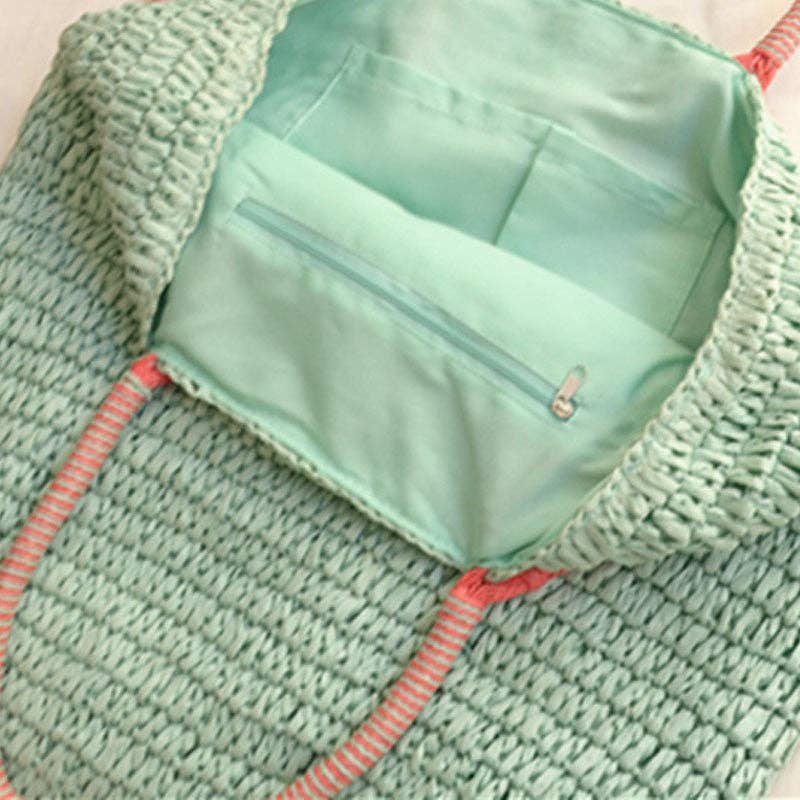 Straw Beach Tote Bag