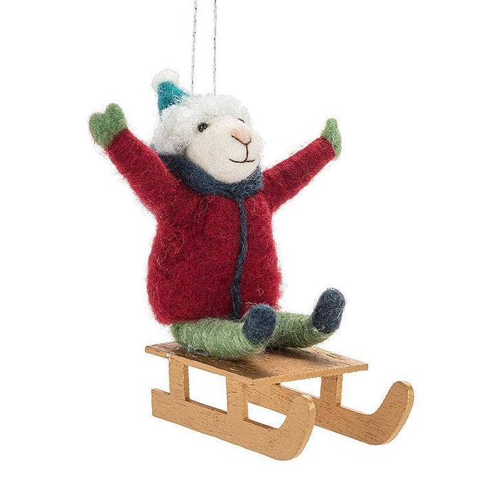 Winter Sport Mouse Ornament-3 Assorted-5.5"H