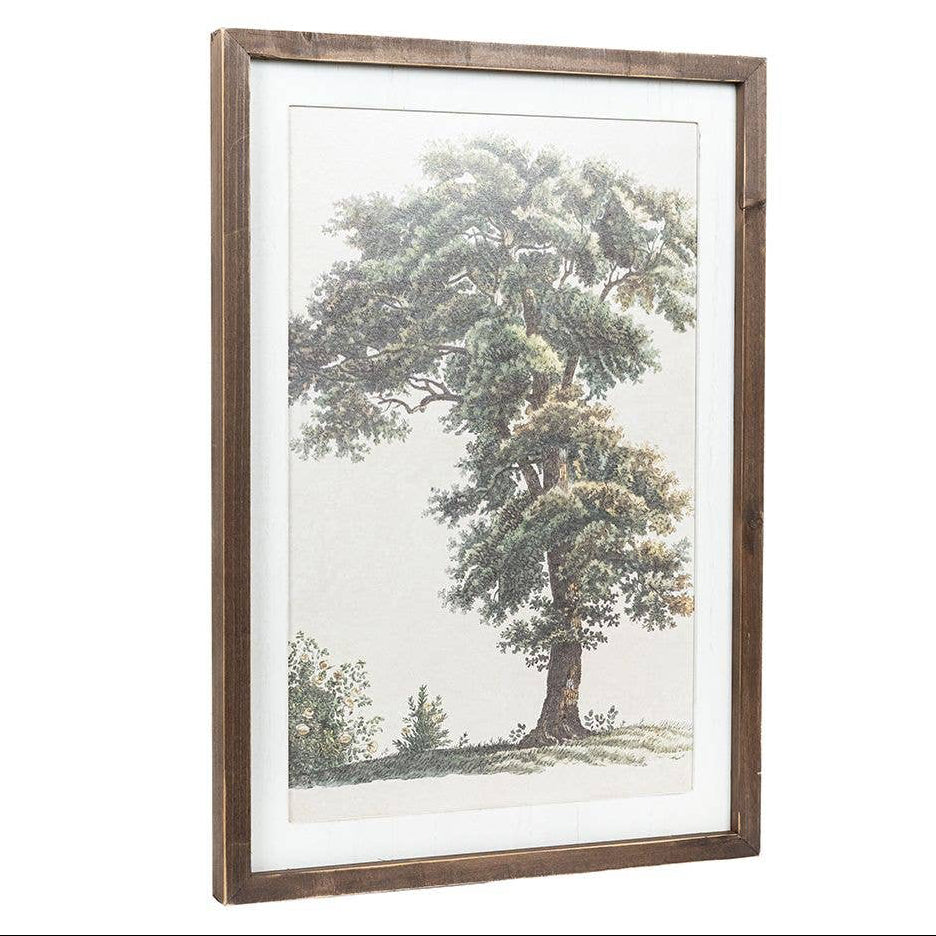 Reversible Wood Flowers/Trees Wall Art