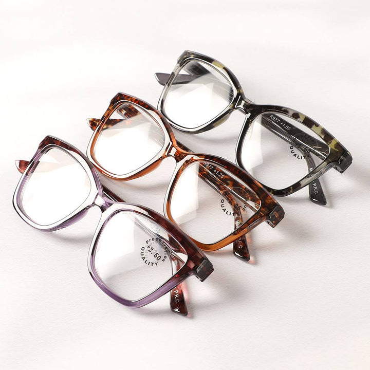 Colorful Leopard Cat Eye Reading Glasses