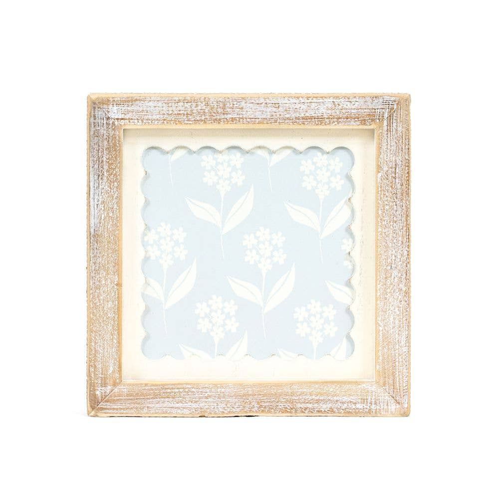 Two Sided Scallop Flower Wall Art