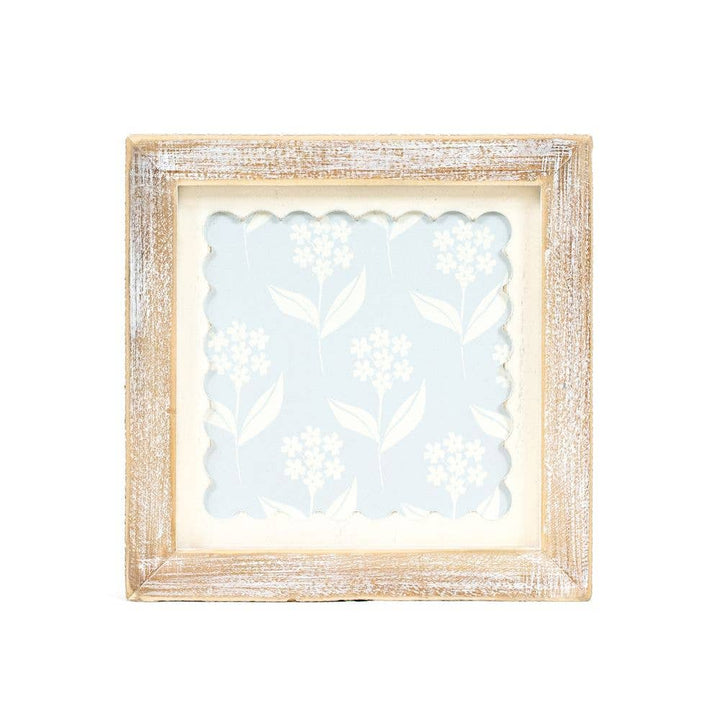 Two Sided Scallop Flower Wall Art