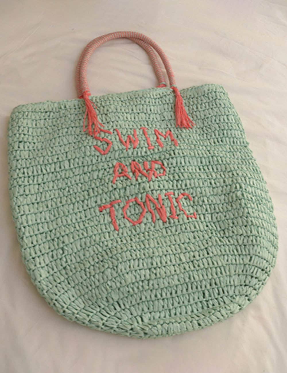 Straw Beach Tote Bag