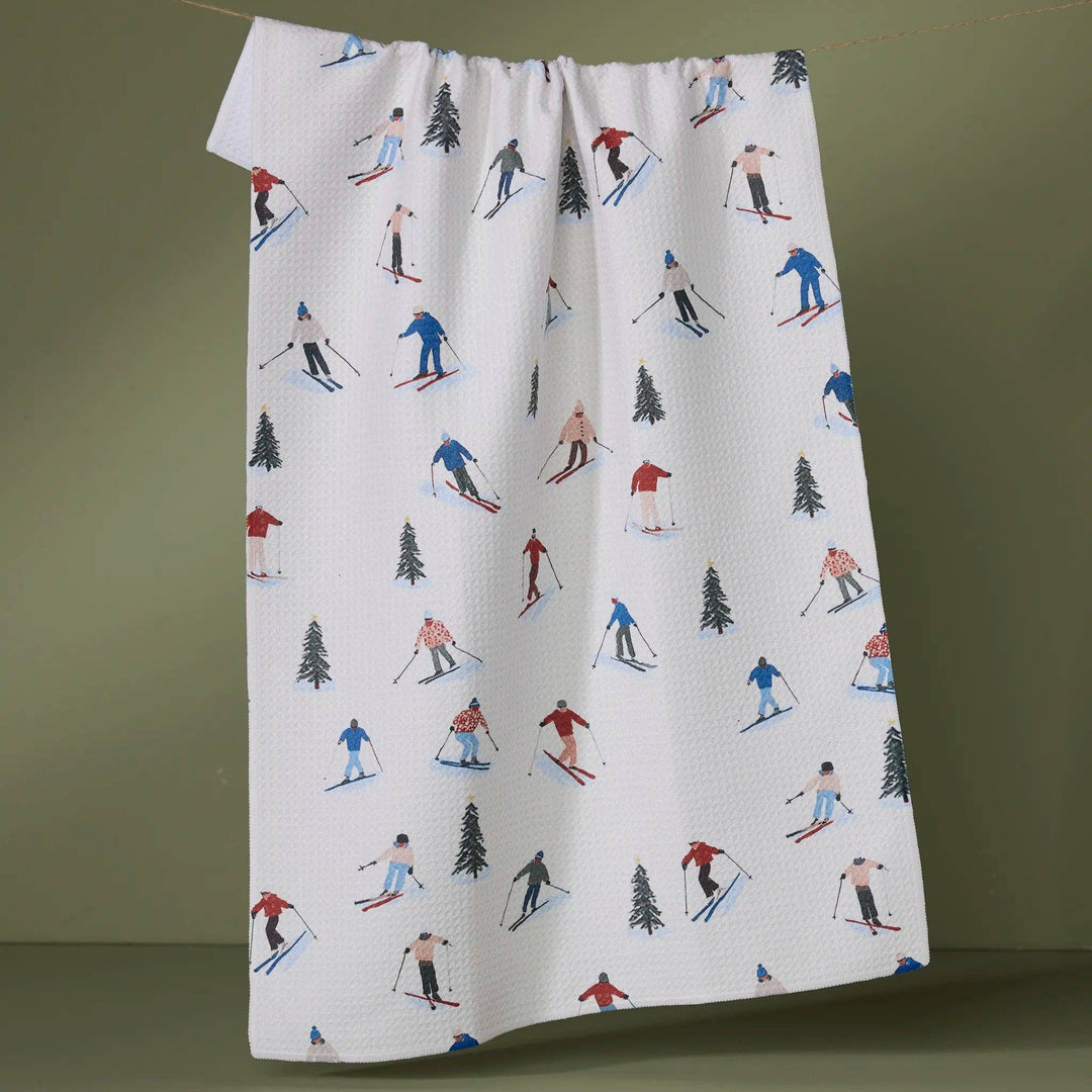 Alpine Run Tea Towel by Geometry