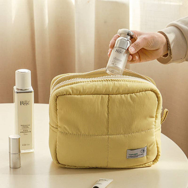 Solid Color Nylon Waterproof Makeup Bag