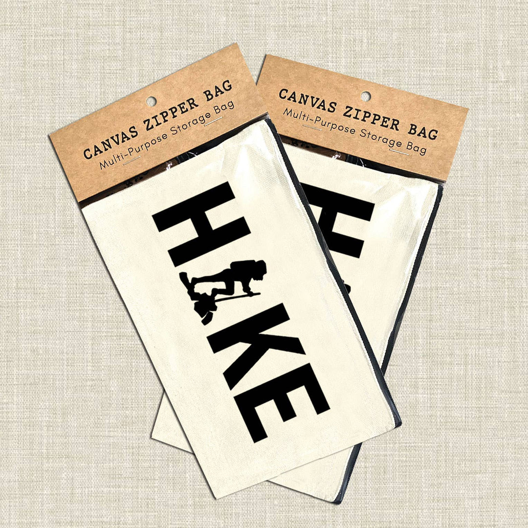 Hike Hiking Multi-Use Canvas Zipper Pouch Bag