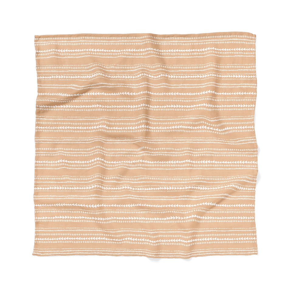 Terrain Apricot Swaddle Baby Blanket