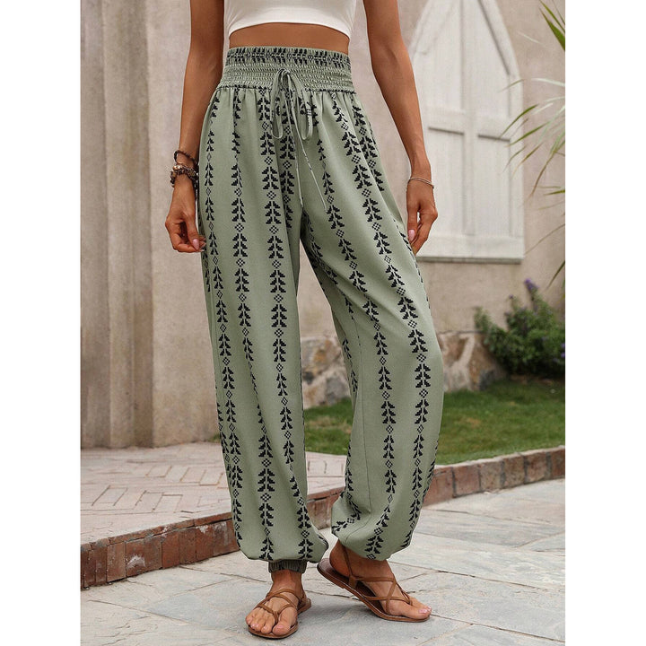 Bohemian Wide Leg Printed Pants