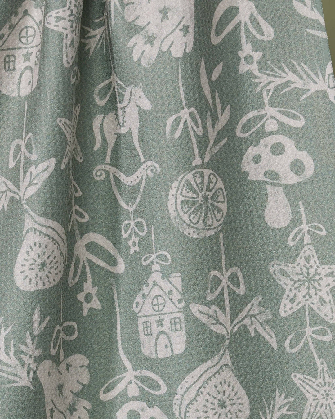 Cozy Ornaments Tea Towel by Geometry
