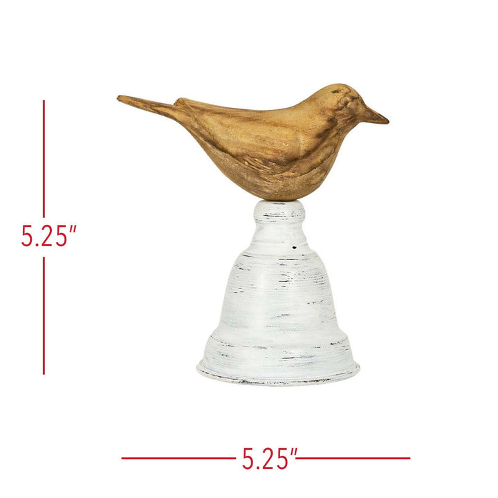 Mel Carved Bird on Perch Decorative Accent