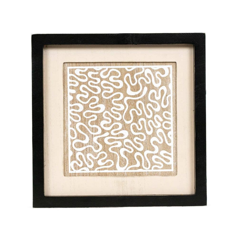 Reversible Wood Monstera Wall Art