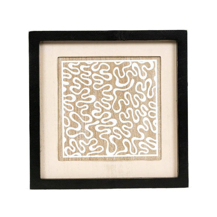 Reversible Wood Monstera Wall Art