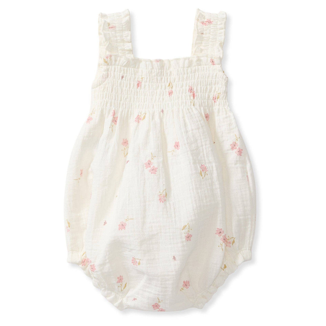 Floral Muslin Baby Girl Romper