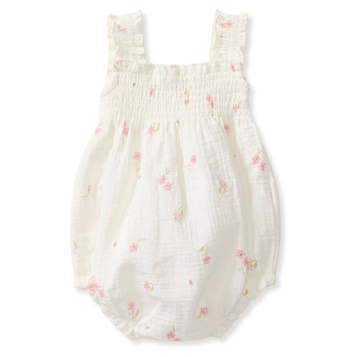 Floral Muslin Baby Girl Romper