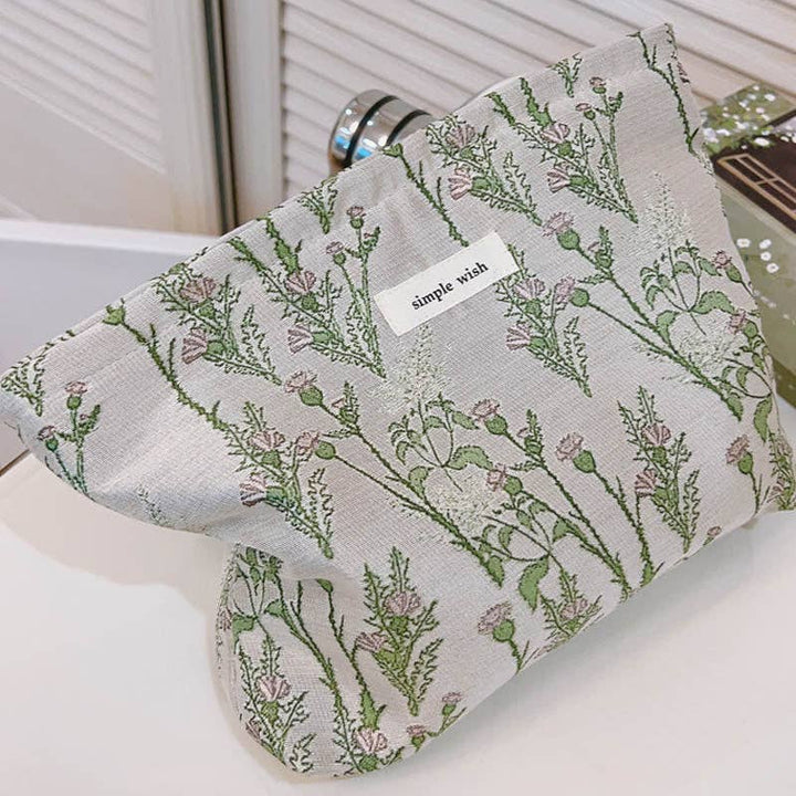 Fresh Floral Travel Cosmetic Bag