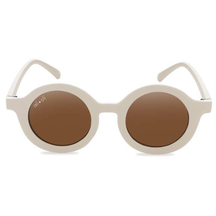 Kids Round Vanilla Sunglasses
