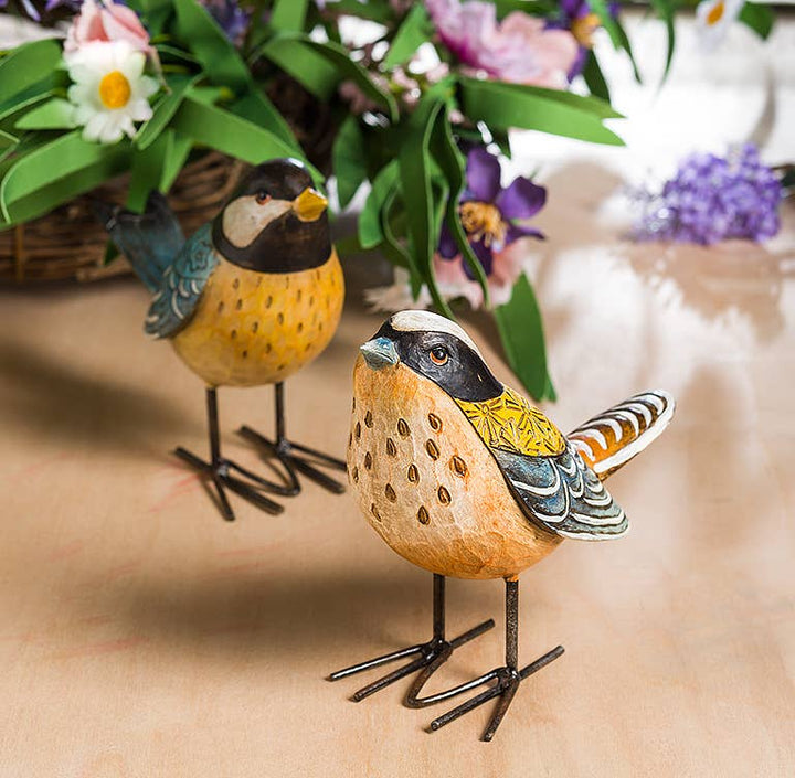Small Folk Style Bird Sculpture