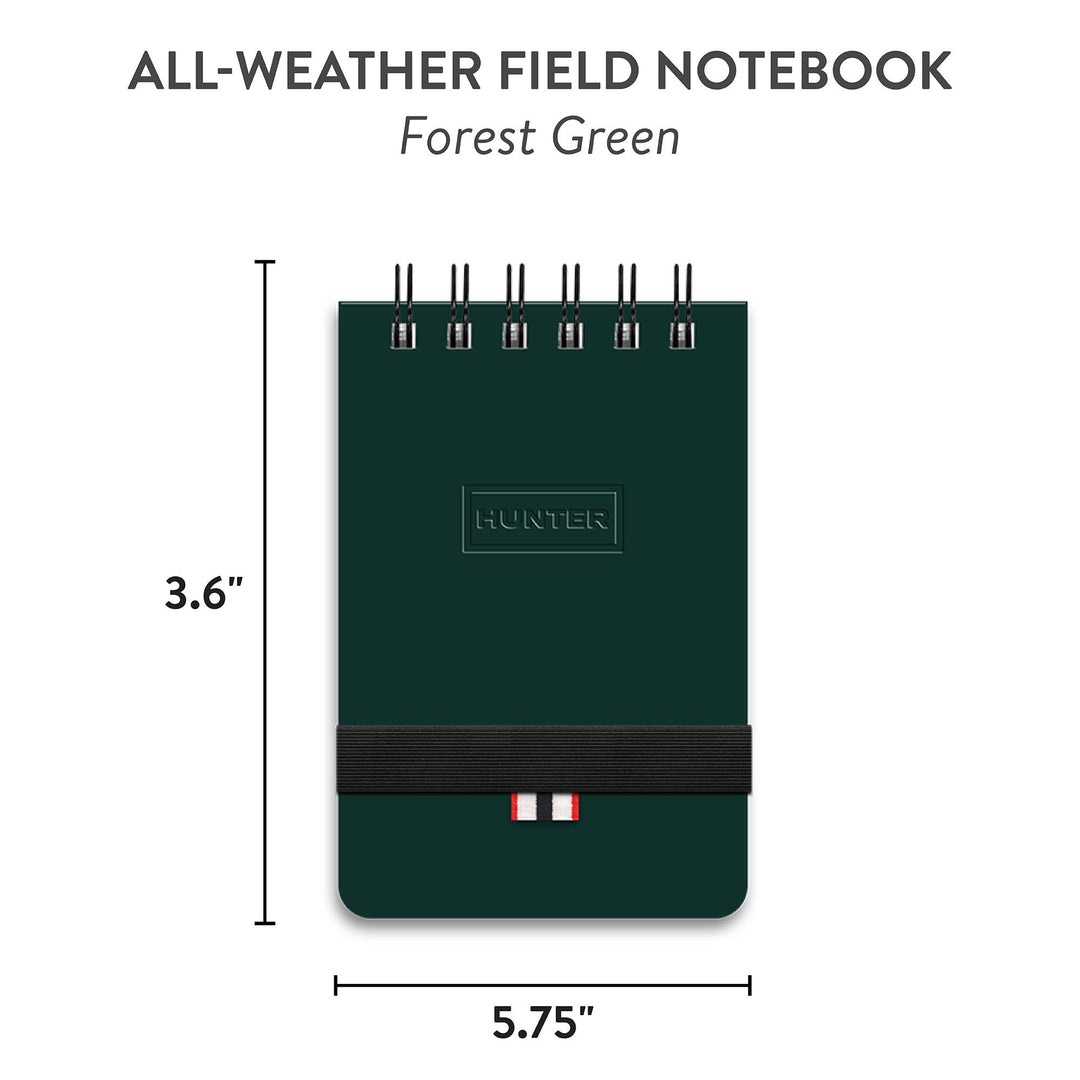 Hunter All-Weather Field Book in Forest Green
