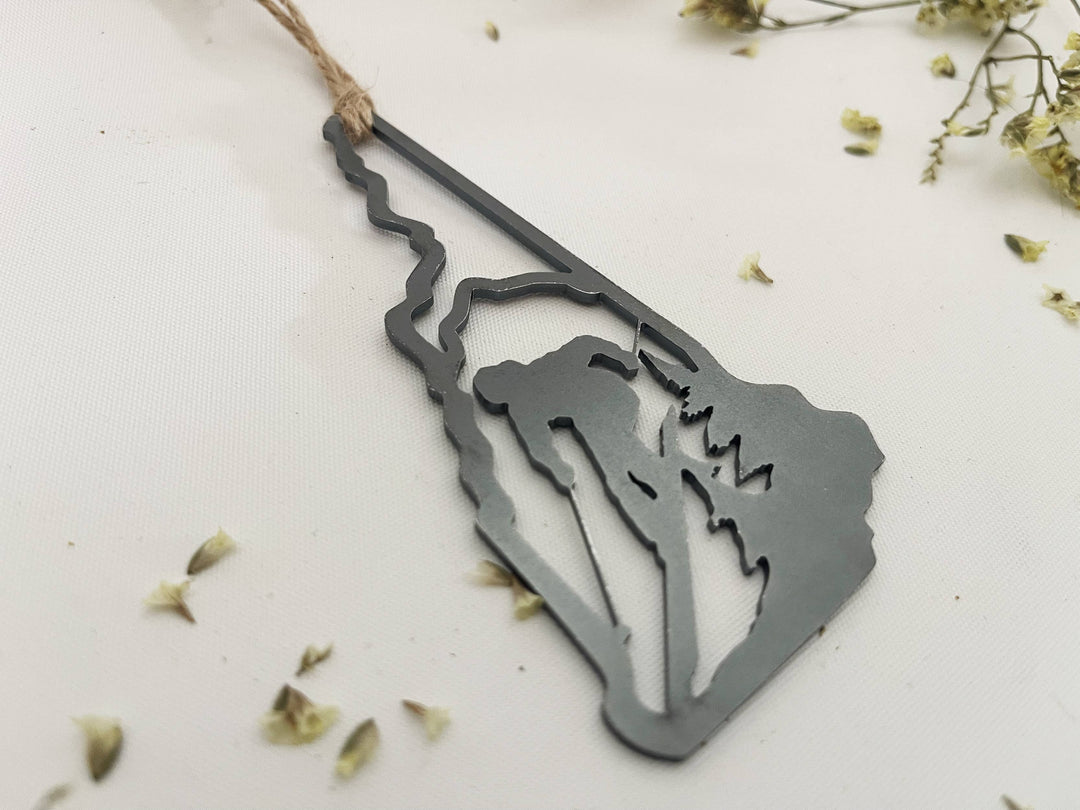 New Hampshire State Ski Ornament