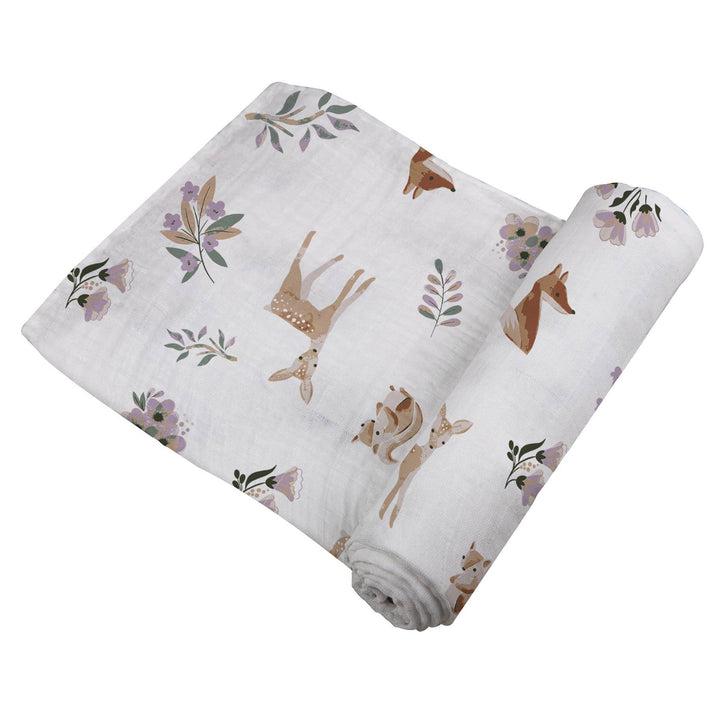 Sierra Fox and Deer Cotton Swaddle